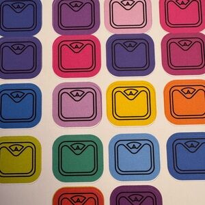 Weight Tracker Stickers - Scales Log Four (4) Pages - 88 Stickers Total - new